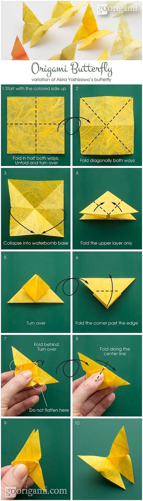 Best Origami Tutorials - Origami Butterfly - Easy DIY Origami Tutorial ...