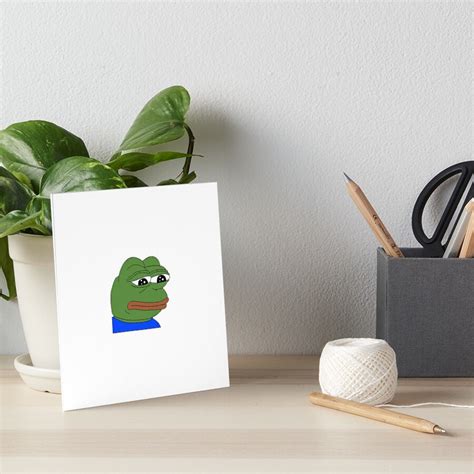 "Sad Pepe" Art Board Print for Sale by zoelizabethhh | Redbubble