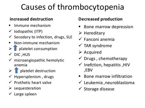 Causes of Thrombocytopenia in pediatrics other than ITP