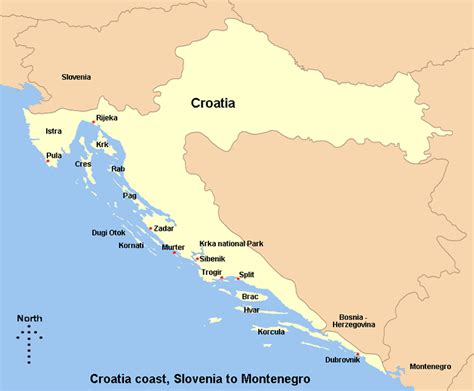 Map Of Croatian Coast : Sailing the Dalmatian Coast ...