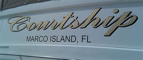 Vinyl Boat Lettering & Graphics | Custom Boat Decal Names | Long Island