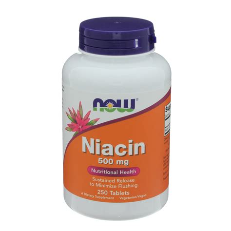 NOW Niacin 500 mg Capsules - Shop Vitamins A-Z at H-E-B