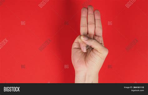 Hand Sign 3 Fingers Image & Photo (Free Trial) | Bigstock