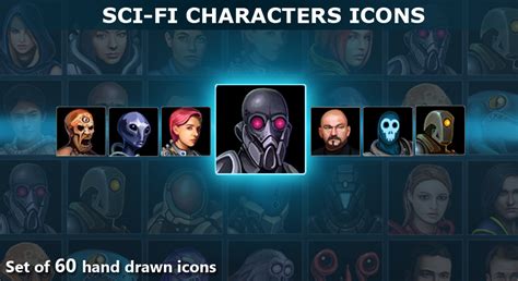 SciFi Characters Icons in Textures - UE Marketplace