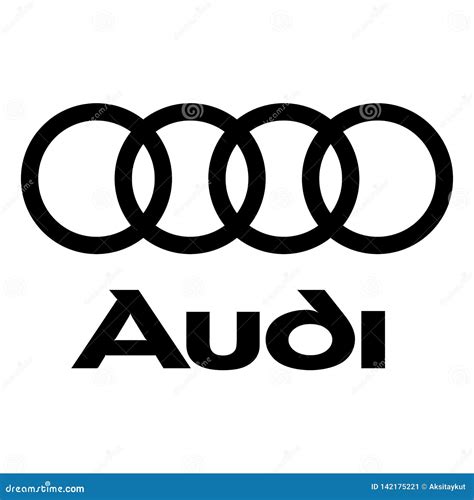 Audi logo icon editorial photo. Illustration of produces - 142175221