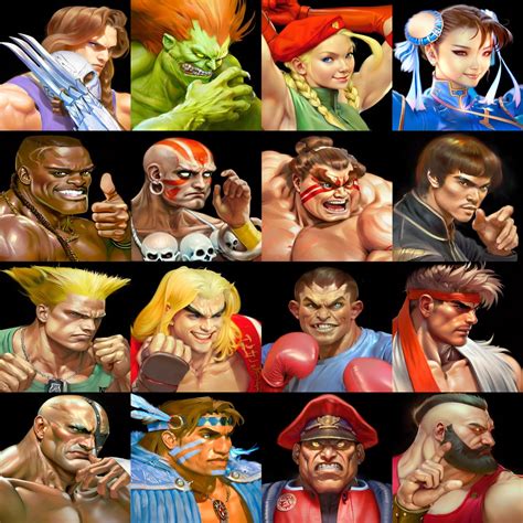 Street Fighter II All Characters Digital Print - Etsy