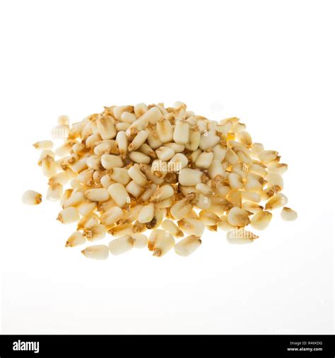 Dried Hominy on White Stock Photo - Alamy