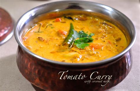 Tomato Curry with Coconut Milk - Simple Kerala Style Recipe