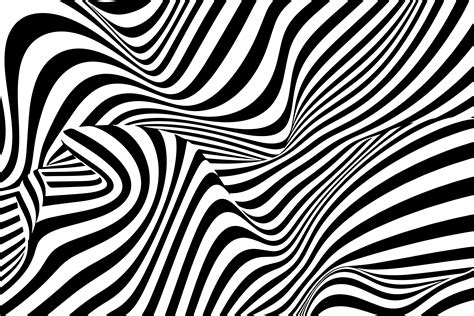 Black and white abstract stripes