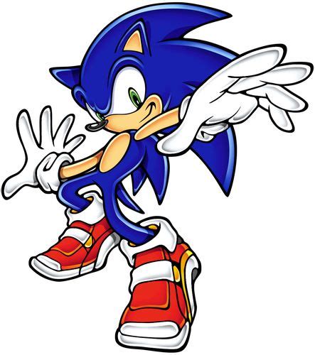 sonic the hedge cartoon character with his hands in his mouth and one ...