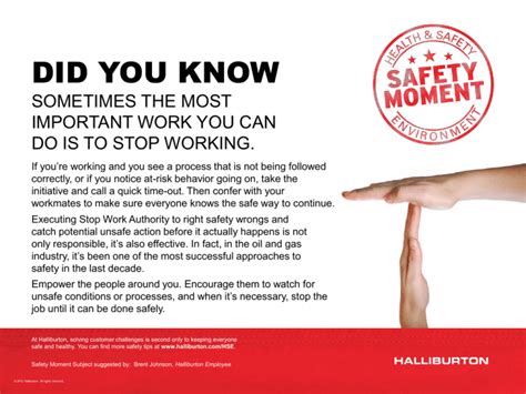 Work Safety Moment Examples - IMAGESEE