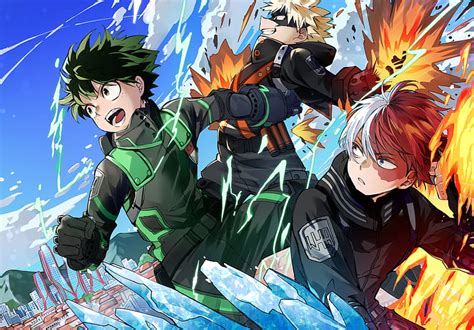 My Hero Academia, Izuku Midoriya, Katsuki Bakugou, Shoto Todoroki, HD ...