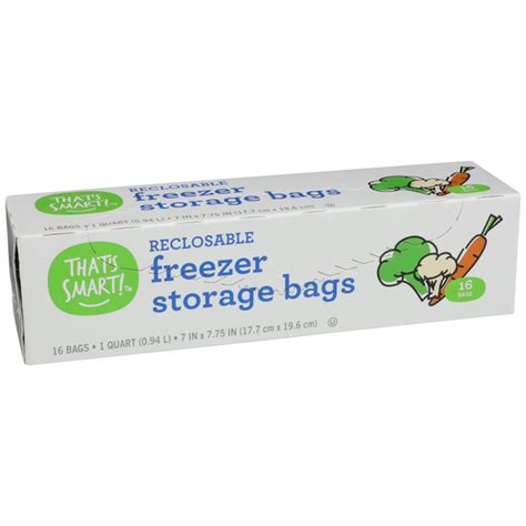 That's Smart Quart Reclosable Freezer Storage Bags | Hy-Vee Aisles ...