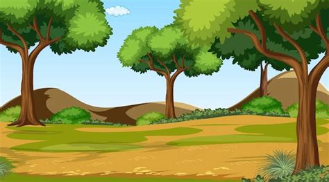 Animated Forest Trees