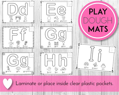 ABC Alphabet Play Doh Mats, ABC Printables, Preschool, Homeschool ...