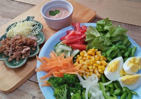 Resep Thousand Island Salad (Salad Sayur) oleh Afrida Ayu Candra - Cookpad