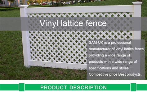 4' X 8' Easy Install Vinyl Diagonal Lattice Fence from China ...