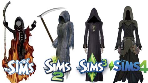 The Sims 1 vs 2 vs 3 vs 4: The Grim Reaper - YouTube