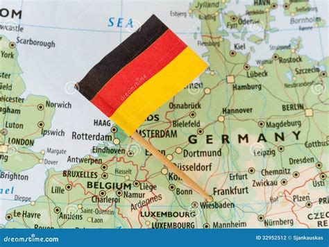 Germany map flag stock photo. Image of location, goal - 32952512