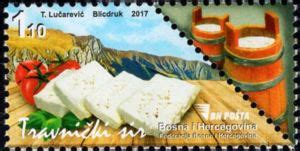 Stamp: Travnik Cheese (Bosnia and HerzegovinaMi:BA 725,Sn:BA 793,Yt:BA ...