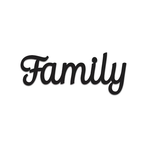 Family Word Art Cutout Wall Art Wall Decor Home Decor