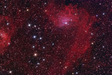 Flaming Star nebula – composite image | New Forest Observatory