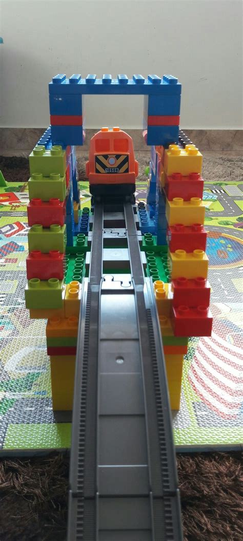 Duplo train bridge 3 | Fun slide, Duplo, Fun