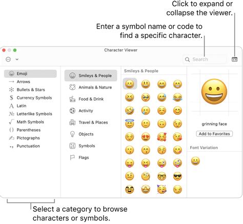 Use emoji and symbols on Mac - Apple Support