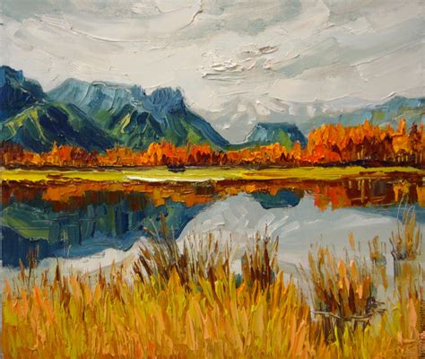 Oil Painting Autumn Landscape at PaintingValley.com | Explore ...