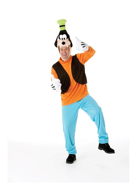 Adult Large Licensed Disney Goofy Dog Party Fancy Dress Costume Mens ...