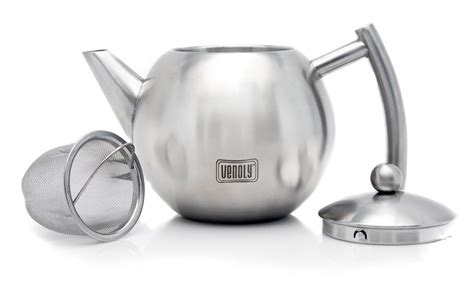 Venoly Stainless Steel Tea Pot With Removable Infuser For Loose Leaf ...