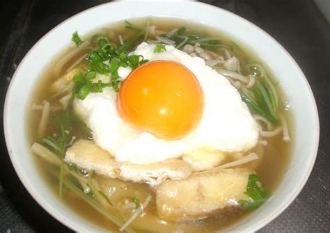 Tsukimi Tororo Soba - Grated Yam and Raw Egg Soba Noodles Recipe by ...