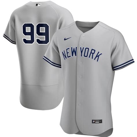 Men's New York Yankees Aaron Judge Nike Gray Road Authentic Player - Jersey