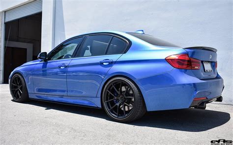 BMW 340i F30 the fashionable Estoril Blue on BBS LM wheels