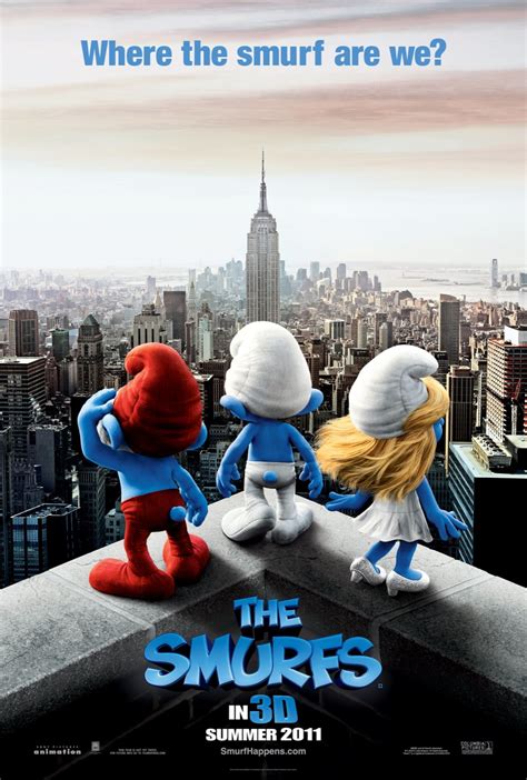 The Smurfs 3D Movie Poster Wallpapers ~ Cartoon Wallpapers