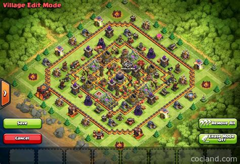 Hypercube X - 275 Walls TH10 Farming Base Layout | Clash of Clans Land