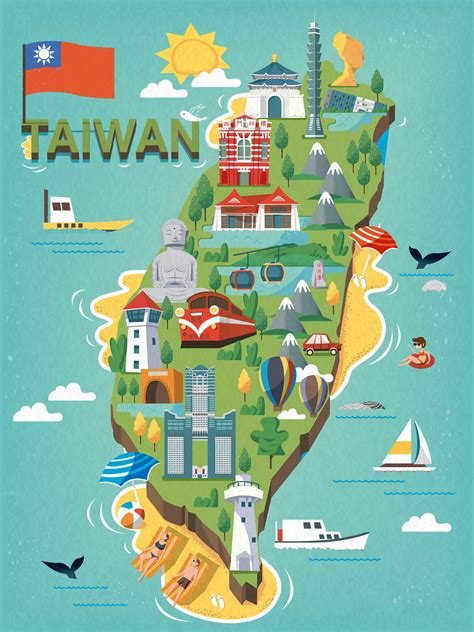 Taiwan Map - Guide of the World