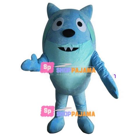 Toodee the Blue Cat Dragon Mascot Adult Costume