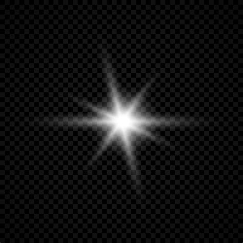 Light effect of lens flares. White glowing lights starburst effects ...