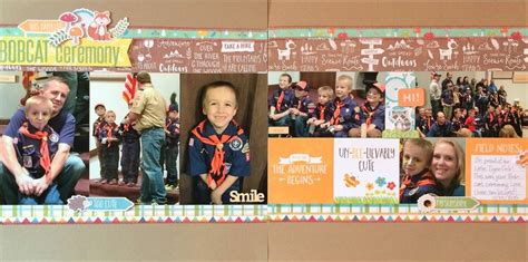 Cub Scout Bobcat Ceremony Layout - Project Idea - Scrapbook.com