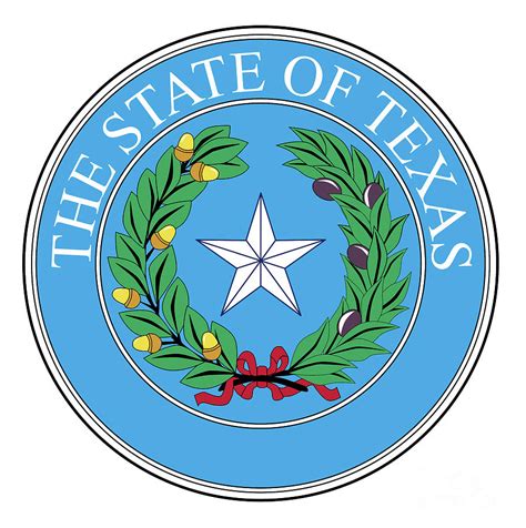 Texas State Seal Digital Art by Bigalbaloo Stock