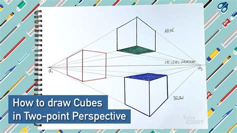 Two Point Perspective Cube Drawing - Image to u