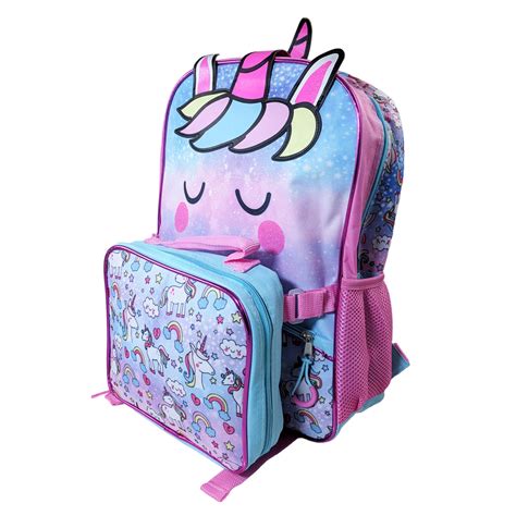 Disney Unicorn Girls Backpack & Lunch Box Set - 16" Pink | eBay