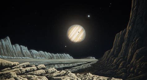 #space #art: #jupiter seen from its moon #ganymede by justv23 via ...