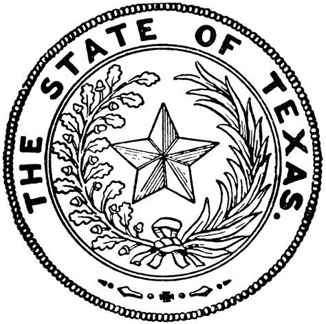 Printable Texas State Seal