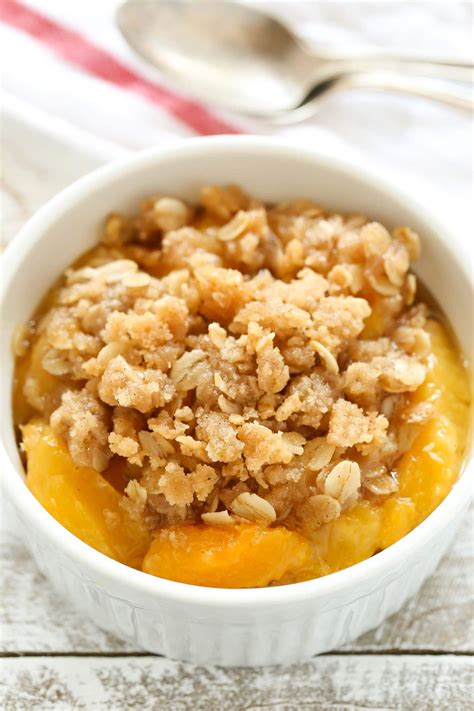 Peach Crisp - Live Well Bake Often