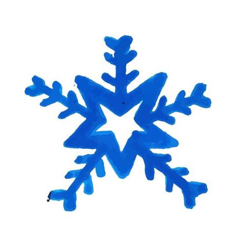 Hand Drawn Watercolor Snowflake 668766 Vector Art at Vecteezy