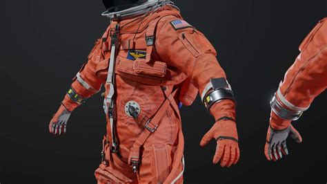 NASA ACES Spacesuit Not Rigged - 3D Model by Albin