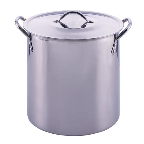 Mainstays 16 Quart Stock Pot with Lid, Stainless Steel - Walmart.com