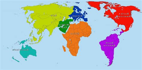 World Map Continents And Countries